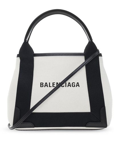 Balenciaga 'navy Cabas Xs' Shoulder Bag, - Multicolour
