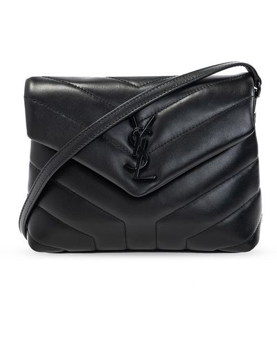 Saint Laurent Toy Loulou Matelassé Leather Crossbody Bag - Black