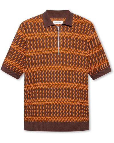 Samsøe & Samsøe 'ozzy' Polo Shirt - Brown