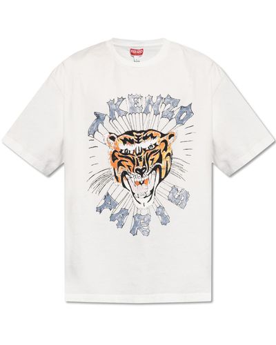 KENZO Cotton T-shirt, - White