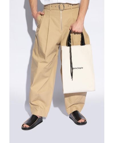 Palm Angels Shopper Bag, - Natural