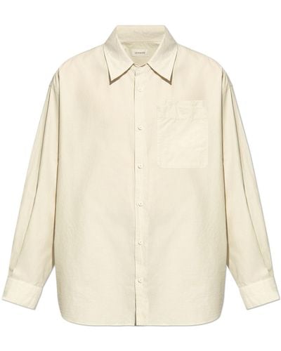 Lemaire Shirt With A Pocket - Natural