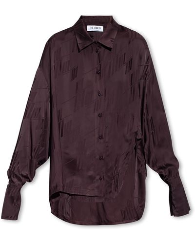 The Attico ‘Kota’ Oversize Shirt - Purple
