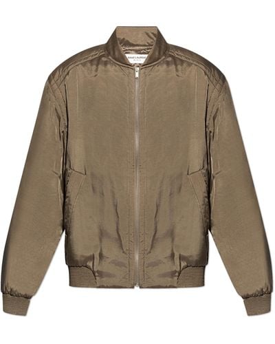 Saint Laurent 'bomber' Jacket, - Natural