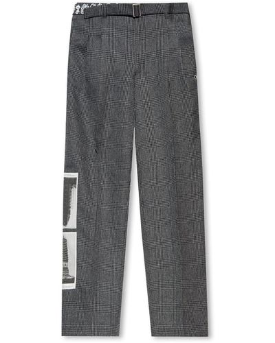 Etudes Studio Check Trousers - Grey