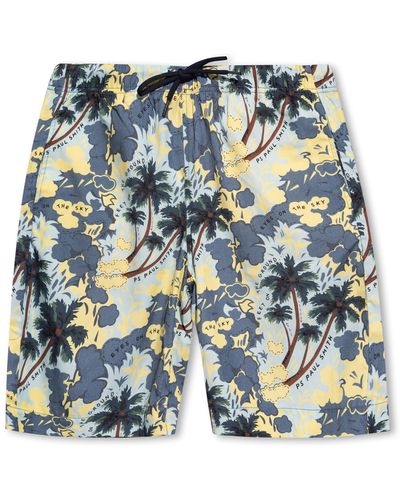 PS by Paul Smith Printed Shorts, - Blue