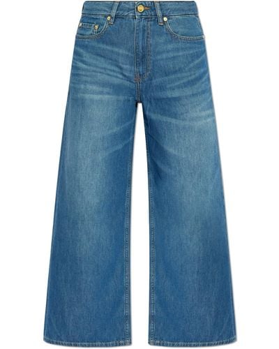 Ganni Wide-leg Jeans, - Blue