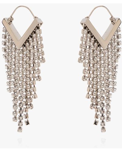 Isabel Marant Crystal Earrings, - Metallic