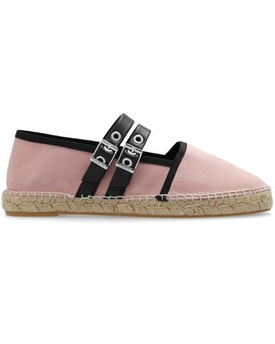 Ganni Espadrilles With Buckles, - Pink