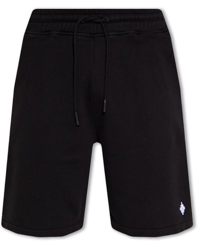 Marcelo Burlon Shorts With Logo - Black