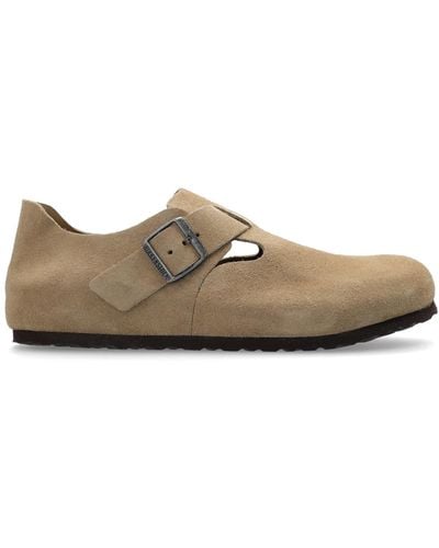 Birkenstock Suede Shoes 'london Bs', - Brown