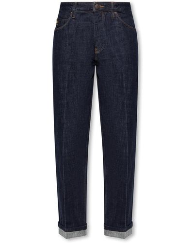 Emporio Armani Jeans With Logo - Blue