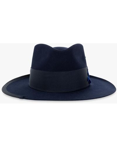 Nick Fouquet Felt Hat, - Blue