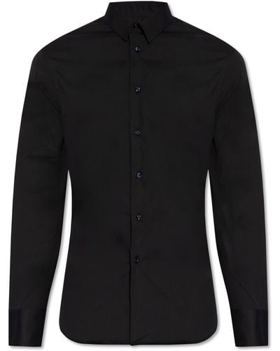 Emporio Armani Cotton Shirt, - Black