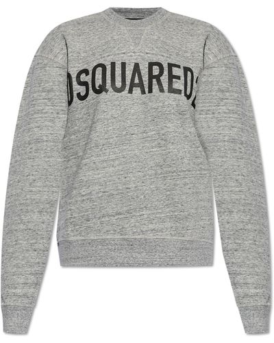DSquared² Sweatshirt With Logo, - Grey