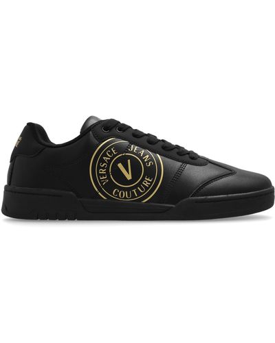 Versace Jeans Couture Sports Shoes With Logo - Black