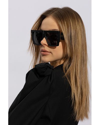Balmain Sunglasses With Logo, - Black