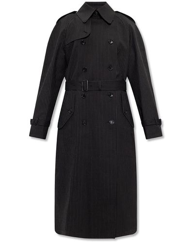 Junya Watanabe Wool Trench Coat - Black