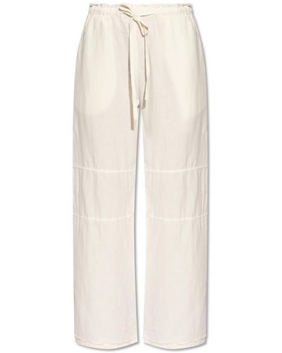 Acne Studios Loose Fit Trousers, - White
