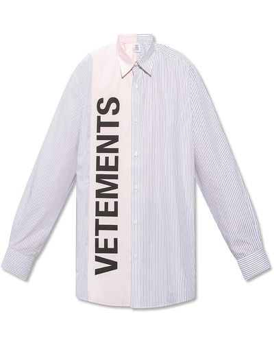 Vetements Shirt With Logo - Pink