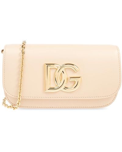 Dolce & Gabbana '3.5' Shoulder Bag, - Natural