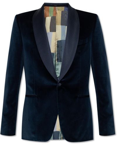 Paul Smith Velvet Blazer - Blue