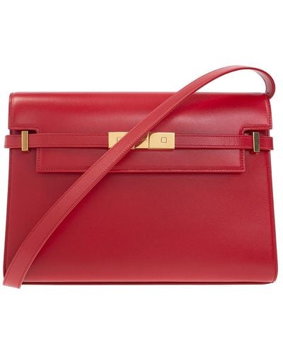 Saint Laurent 'manhattan' Shoulder Bag - Red
