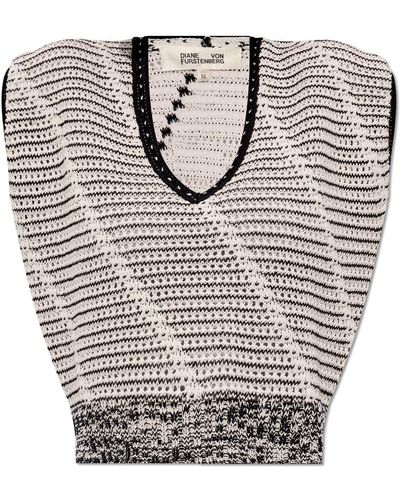 Diane von Furstenberg ‘Claud’ Vest - Grey