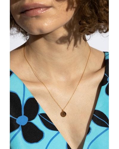 Kate Spade Necklace With 'K' Pendant - Blue