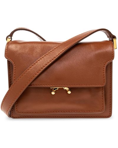 Marni ‘Trunk Soft Mini’ Shoulder Bag - Brown
