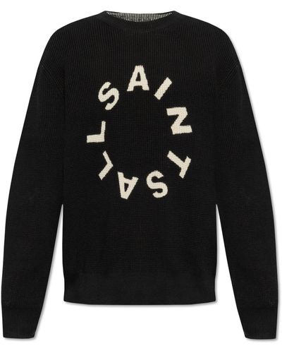 AllSaints Sweater With 'Petra' Logo - Black