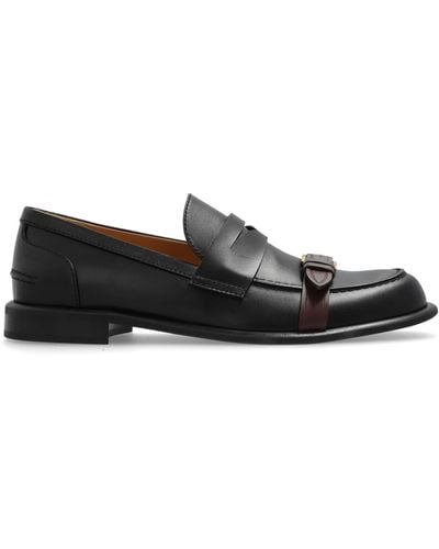 JW Anderson Leather Loafers, - Black
