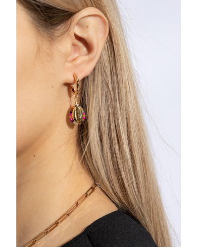 Isabel Marant Shell Earrings, - Natural