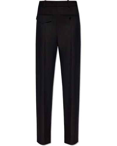 Victoria Beckham Wool Trousers, - Black