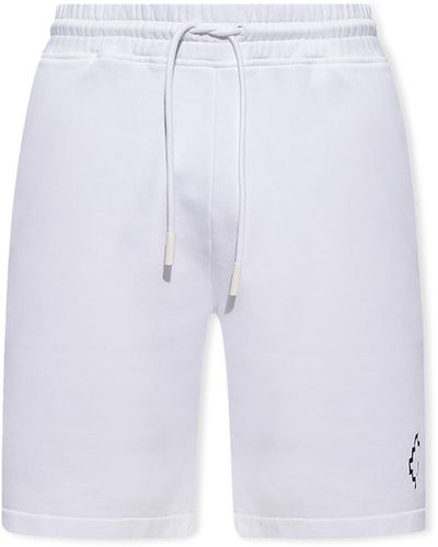 Marcelo Burlon Shorts With Logo - White