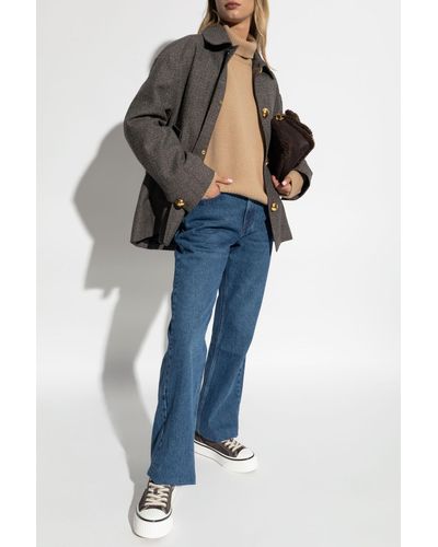 Ami Paris Women's Belted Jeans Blue main image 1