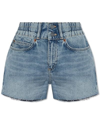 AllSaints 'hailey' Denim Shorts, - Blue