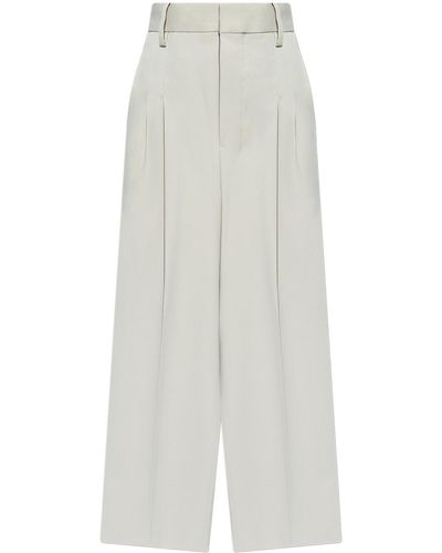 Ami Paris High-rise Trousers, - White