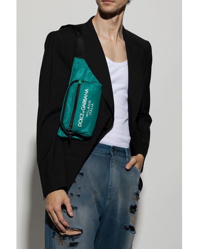Dolce & Gabbana Belt Bag With Logo - Green