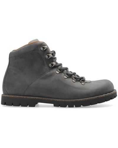 Birkenstock 'jackson' Leather Ankle Boots - Grey