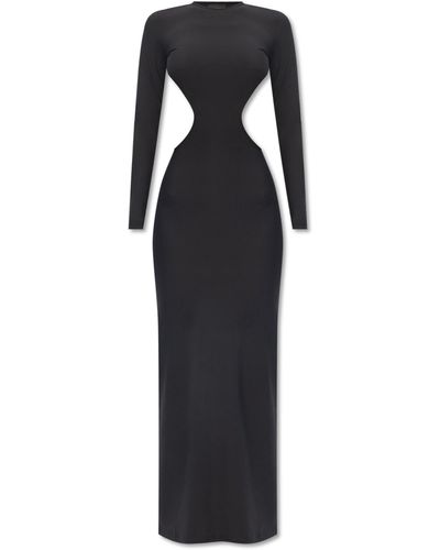 Balenciaga Cutout Dress, - Black