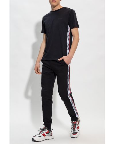 Moschino Sweatpants With Logo - Black
