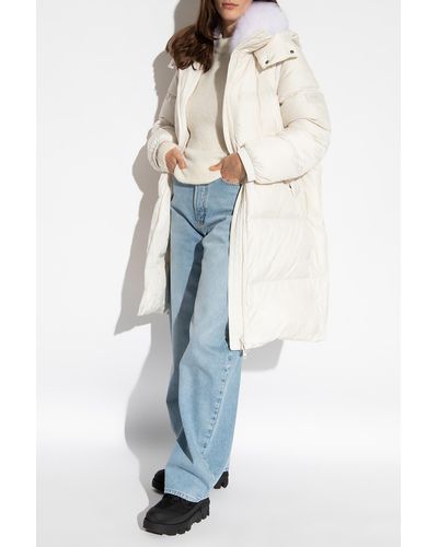 Yves Salomon Jacket With Detachable Sleeves - White