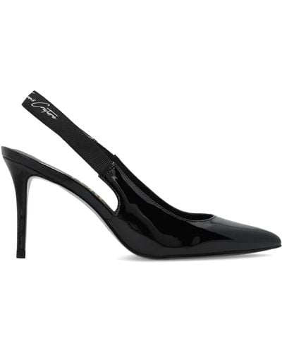 Versace Slingback Court Shoes - Black