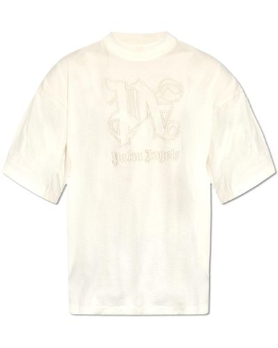 Palm Angels Oversize T-shirt, - White