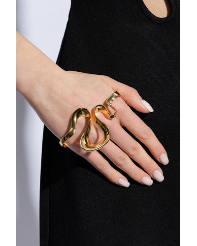 Cult Gaia 'rue' Brass Hand Cuff, - Metallic