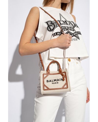 Balmain 'b-army' Shoulder Bag, - Natural