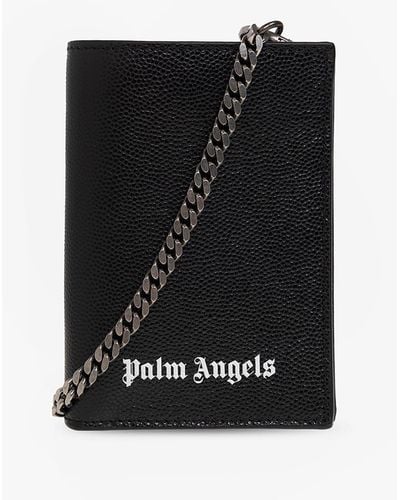 Palm Angels Wallet With Chain - Black