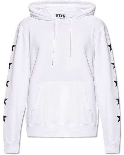Golden Goose Hoodie With Logo, - White
