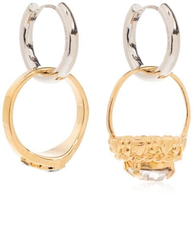 Marni Earrings With Pendants, - Metallic